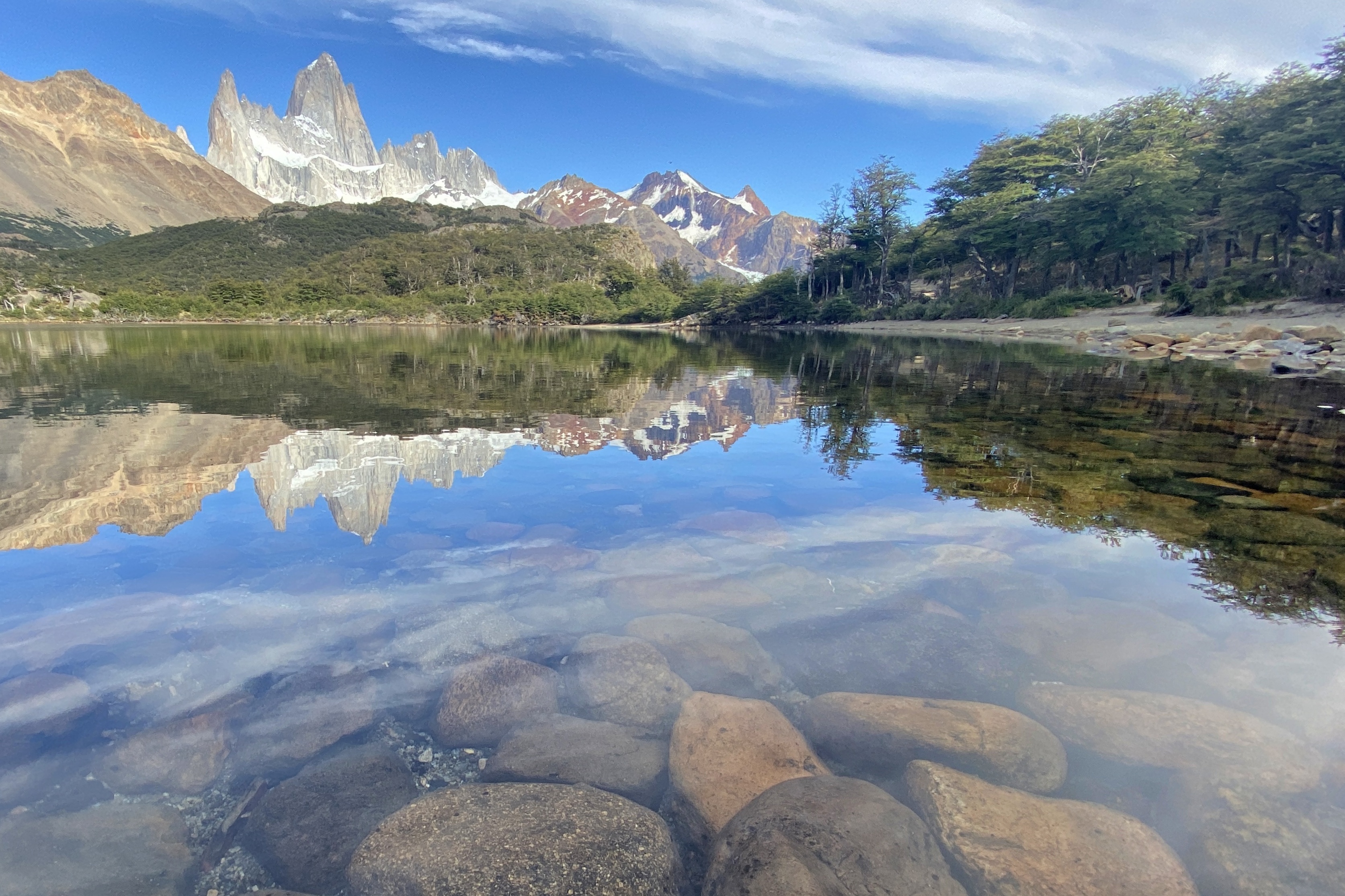Reflet des montagnes en Patagonie